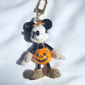 Mickey Mouse Pumpkin Halloween BaubleBar Keychain